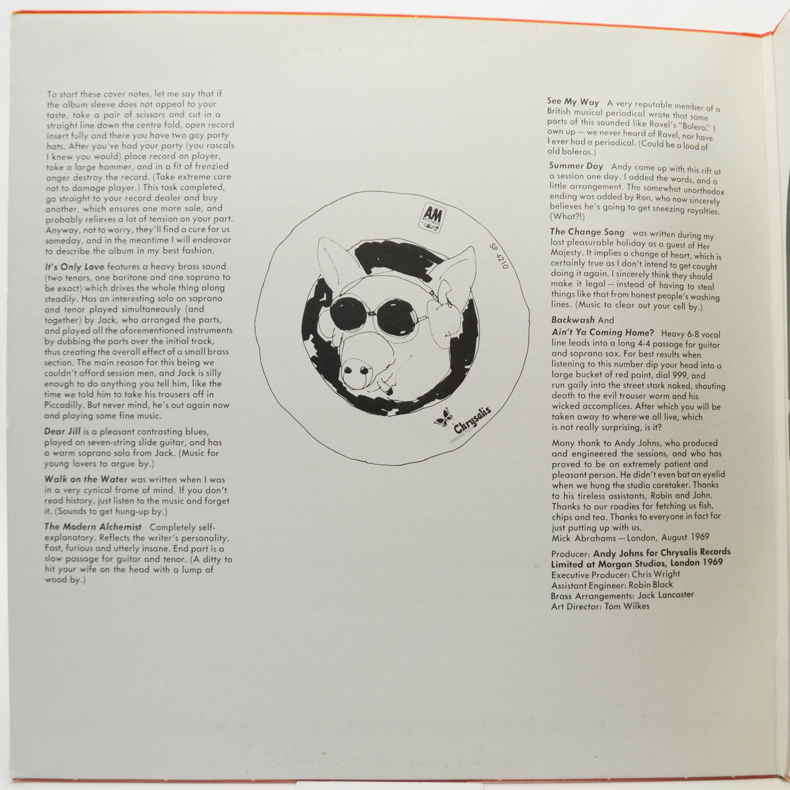 Виниловая пластинка Blodwyn Pig — Ahead Rings Out, 1969