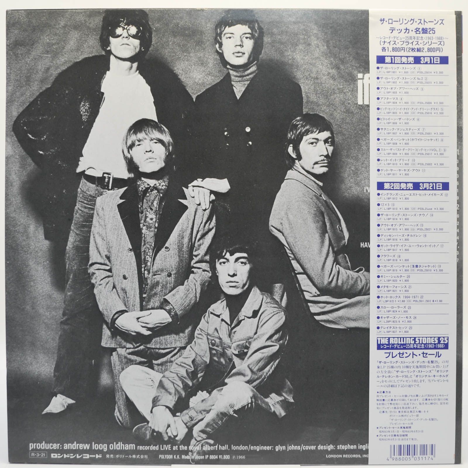 Rolling Stones — Got Live If You Want It!, 1966