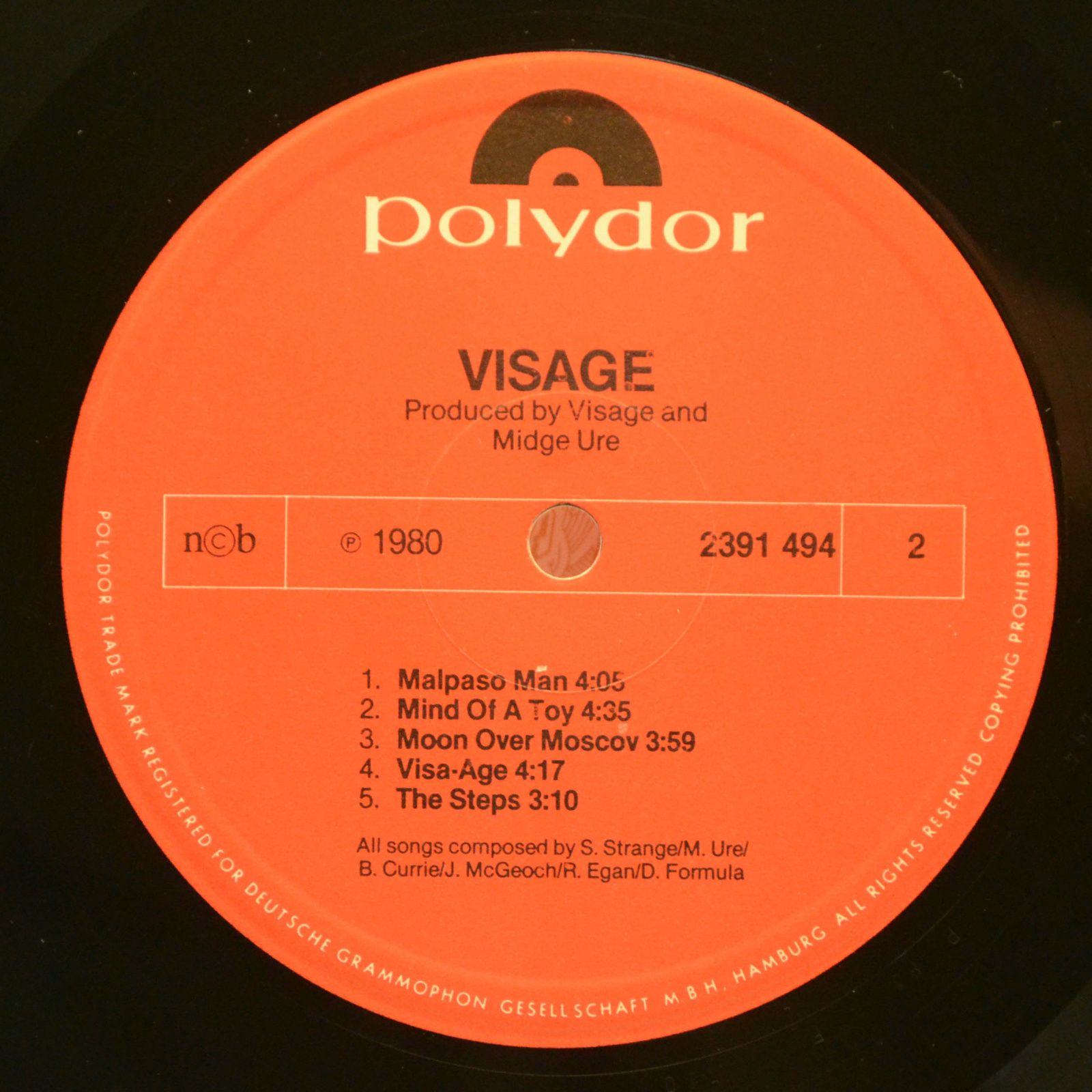Виниловая пластинка Visage — Visage, 1980