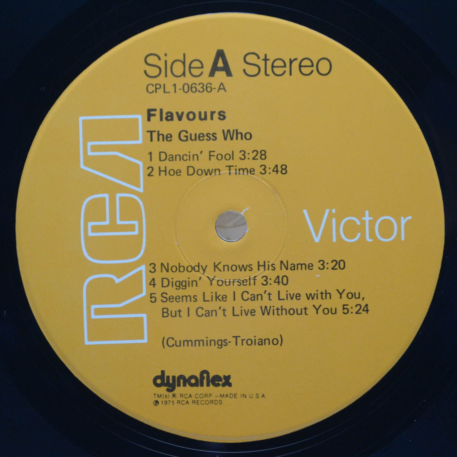 Виниловая пластинка Guess Who — Flavours (USA), 1974