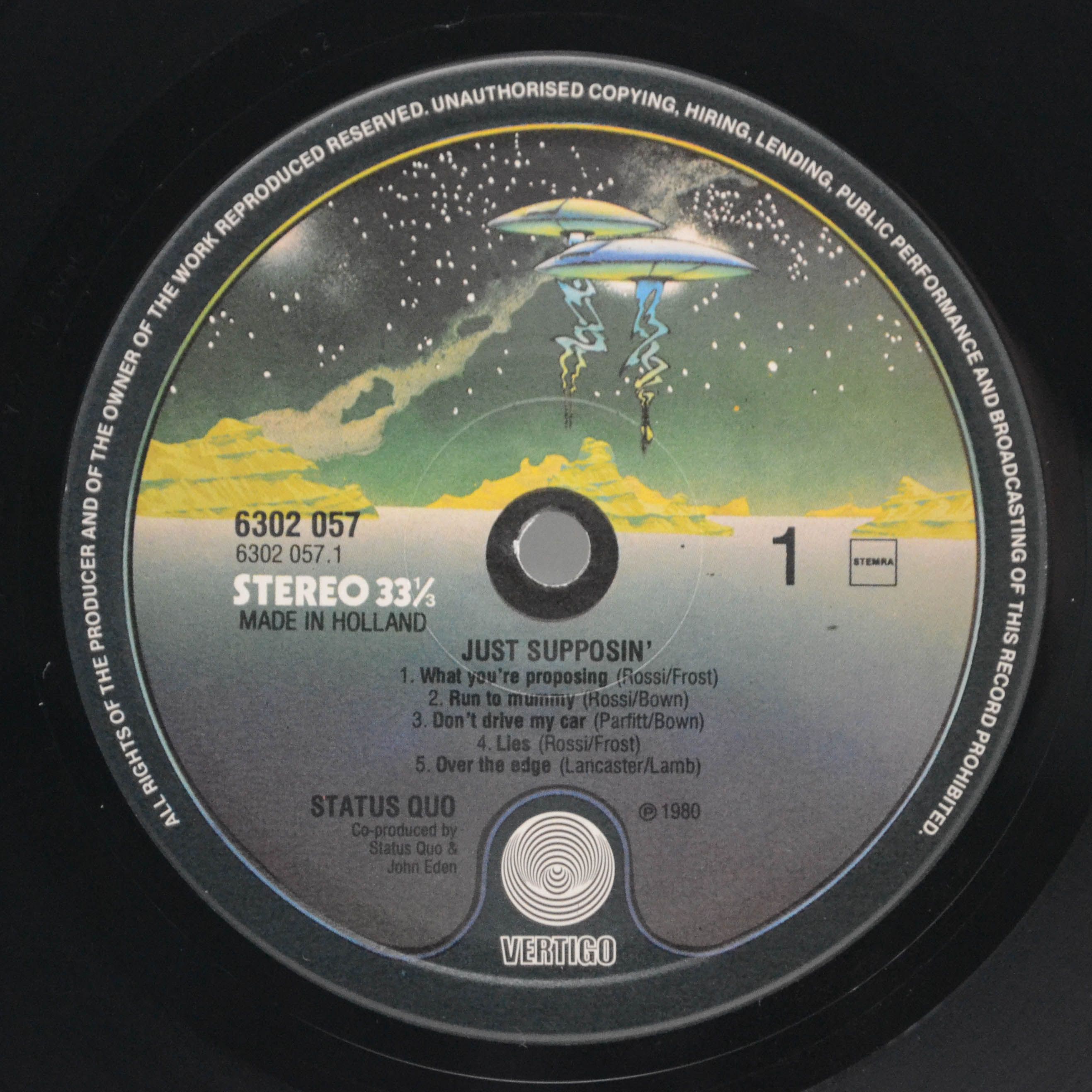 Виниловая пластинка Status Quo — Just Supposin', 1980