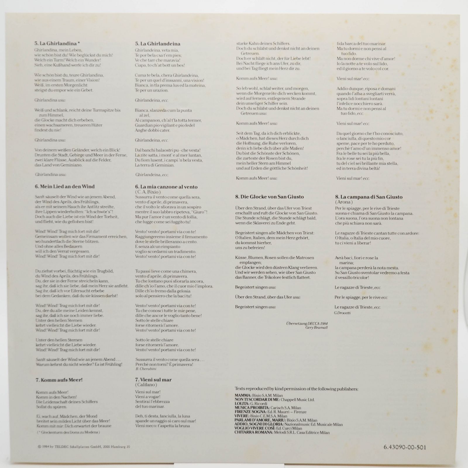 Luciano Pavarotti / Henry Mancini — Mamma, 1984