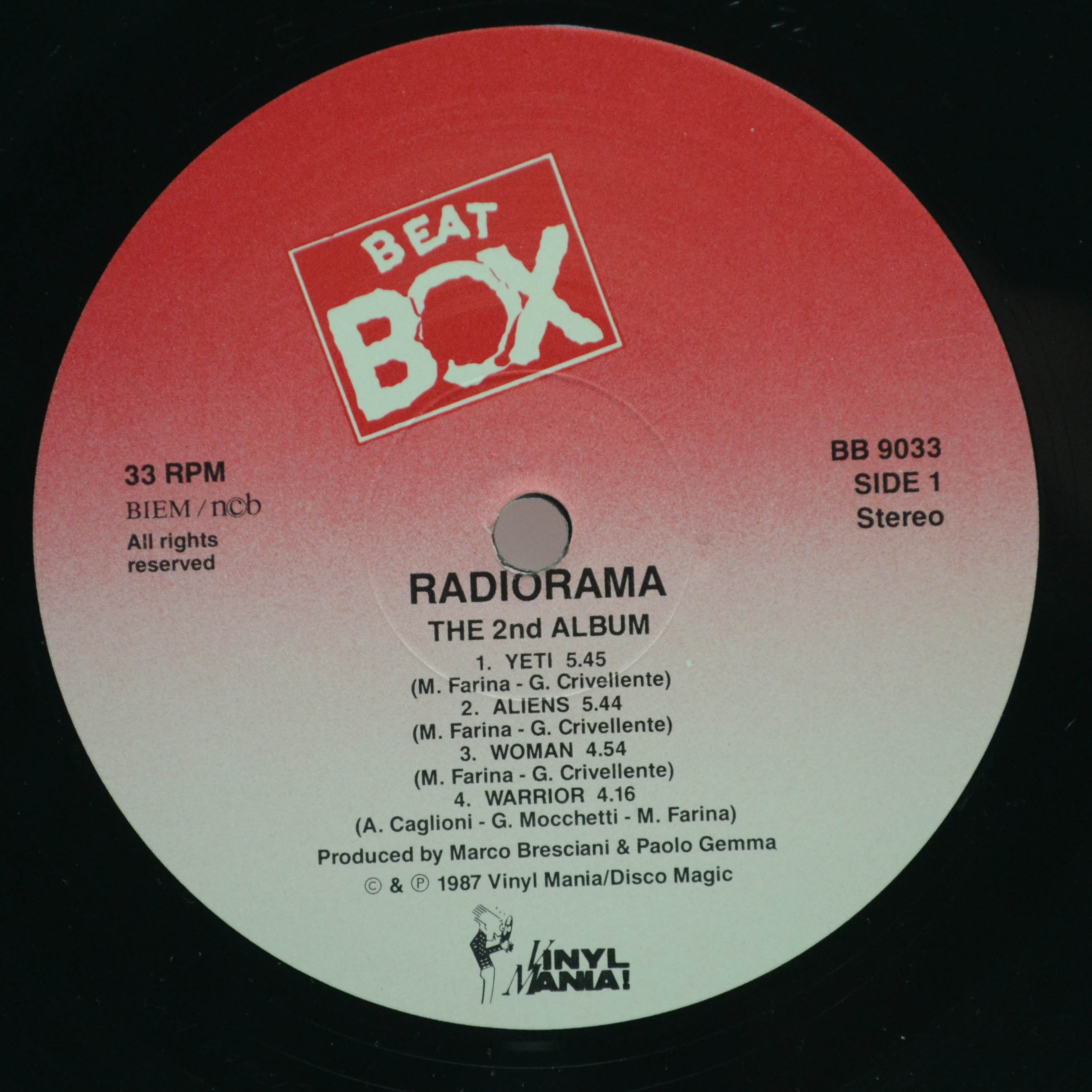 Виниловая пластинка Radiorama — The 2nd Album, 1987
