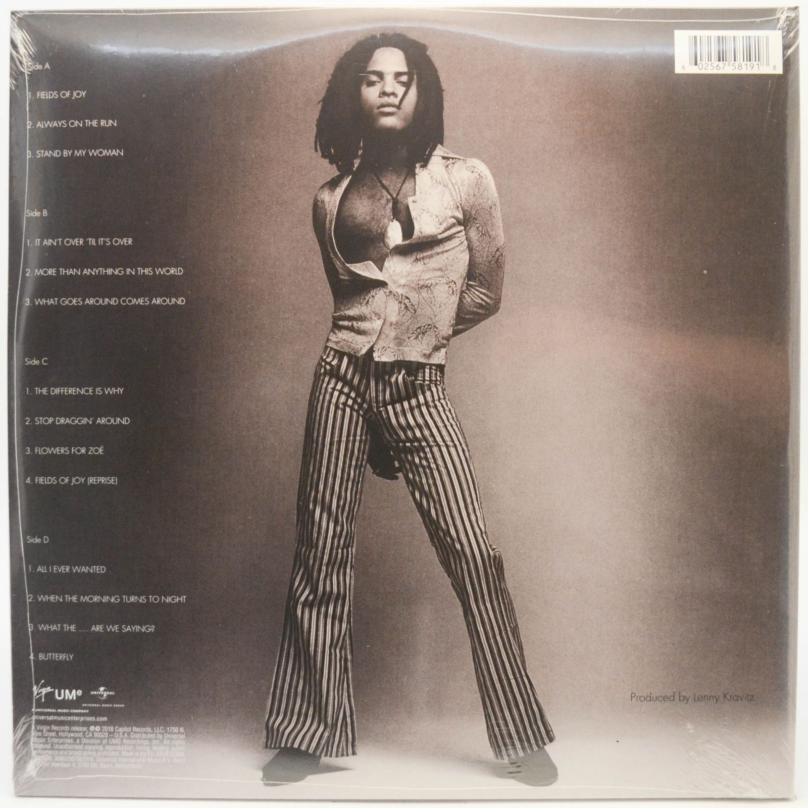 Виниловая пластинка Lenny Kravitz — Mama Said (2LP), 1991