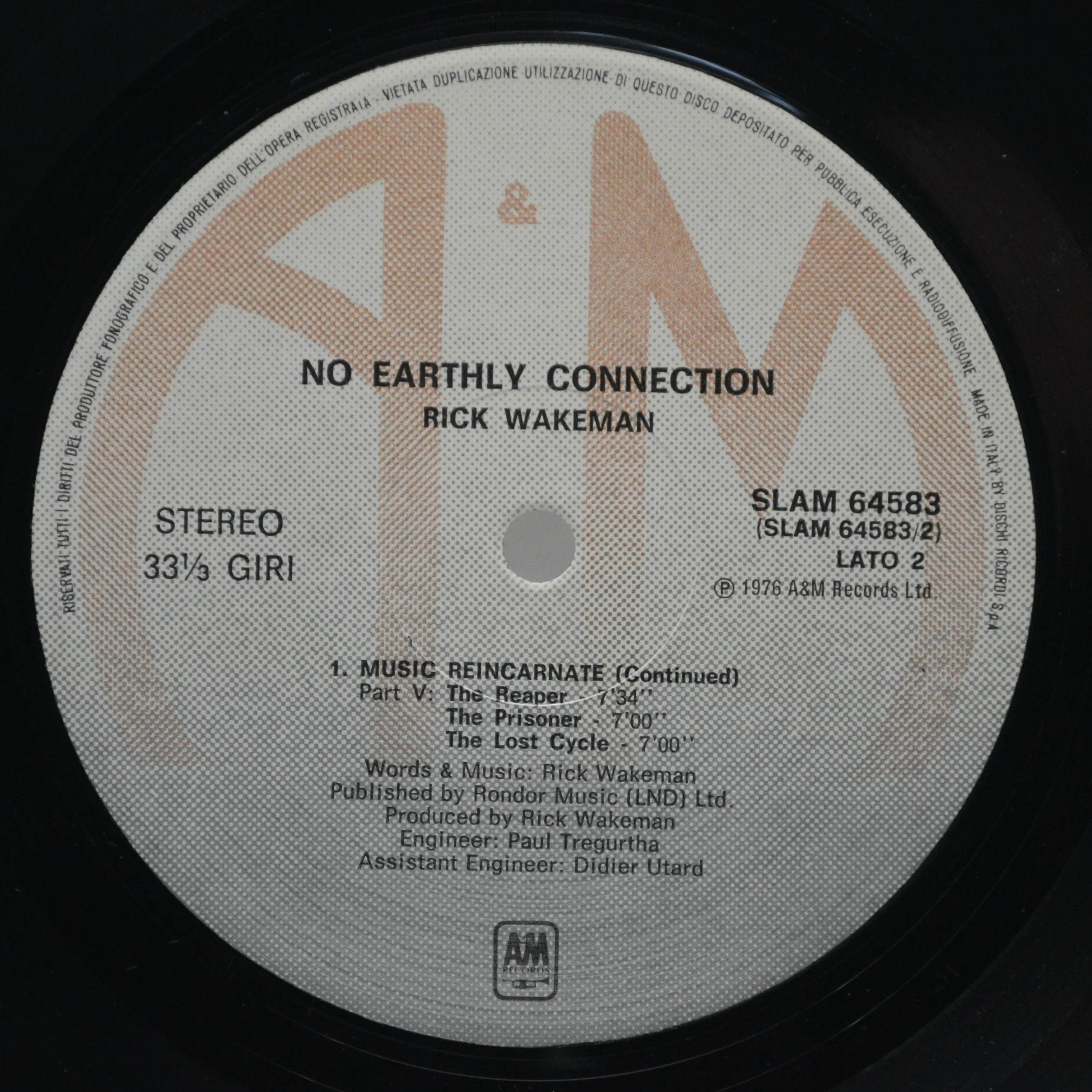 Rick Wakeman — No Earthly Connection, 1976
