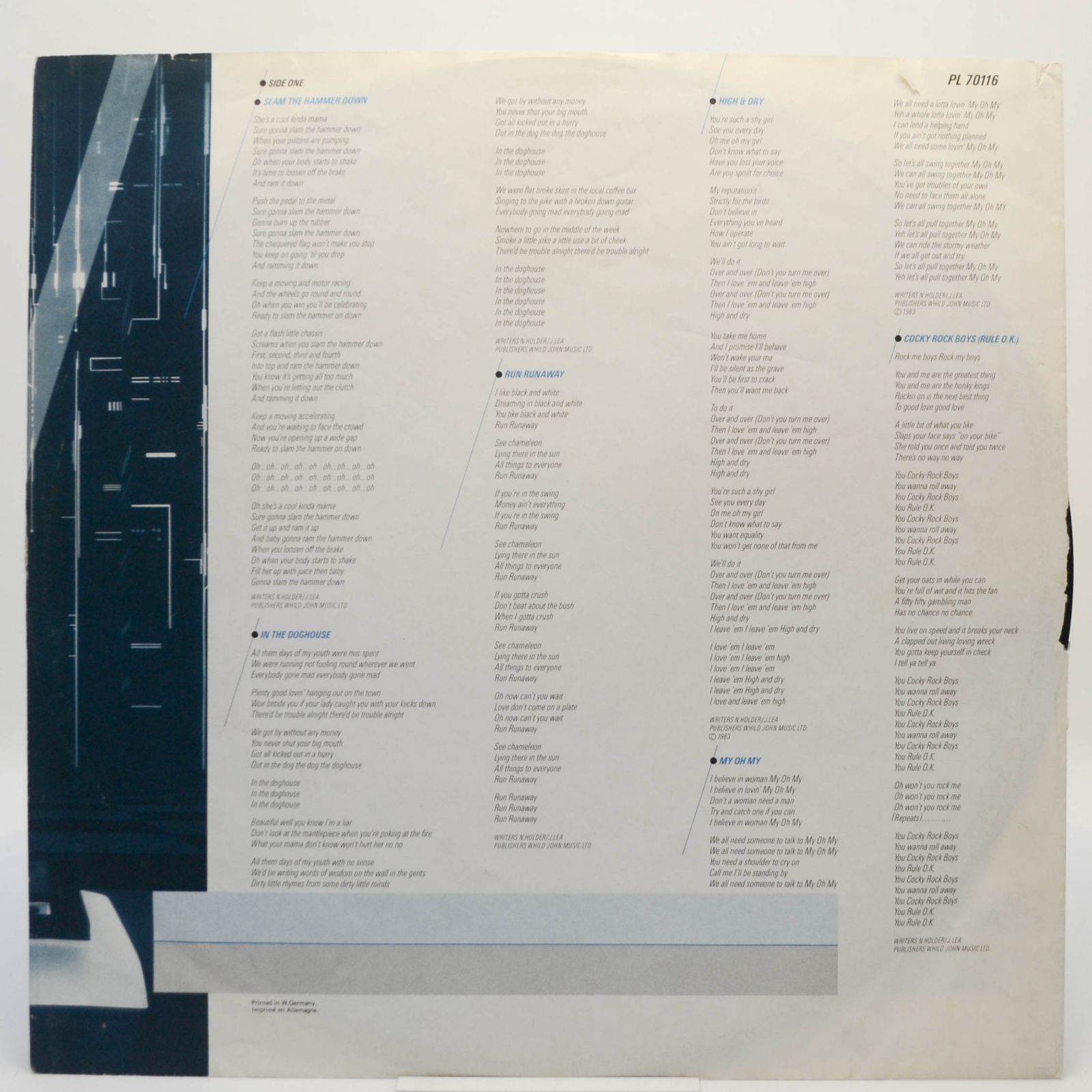 Slade — The Amazing Kamikaze Syndrome, 1983