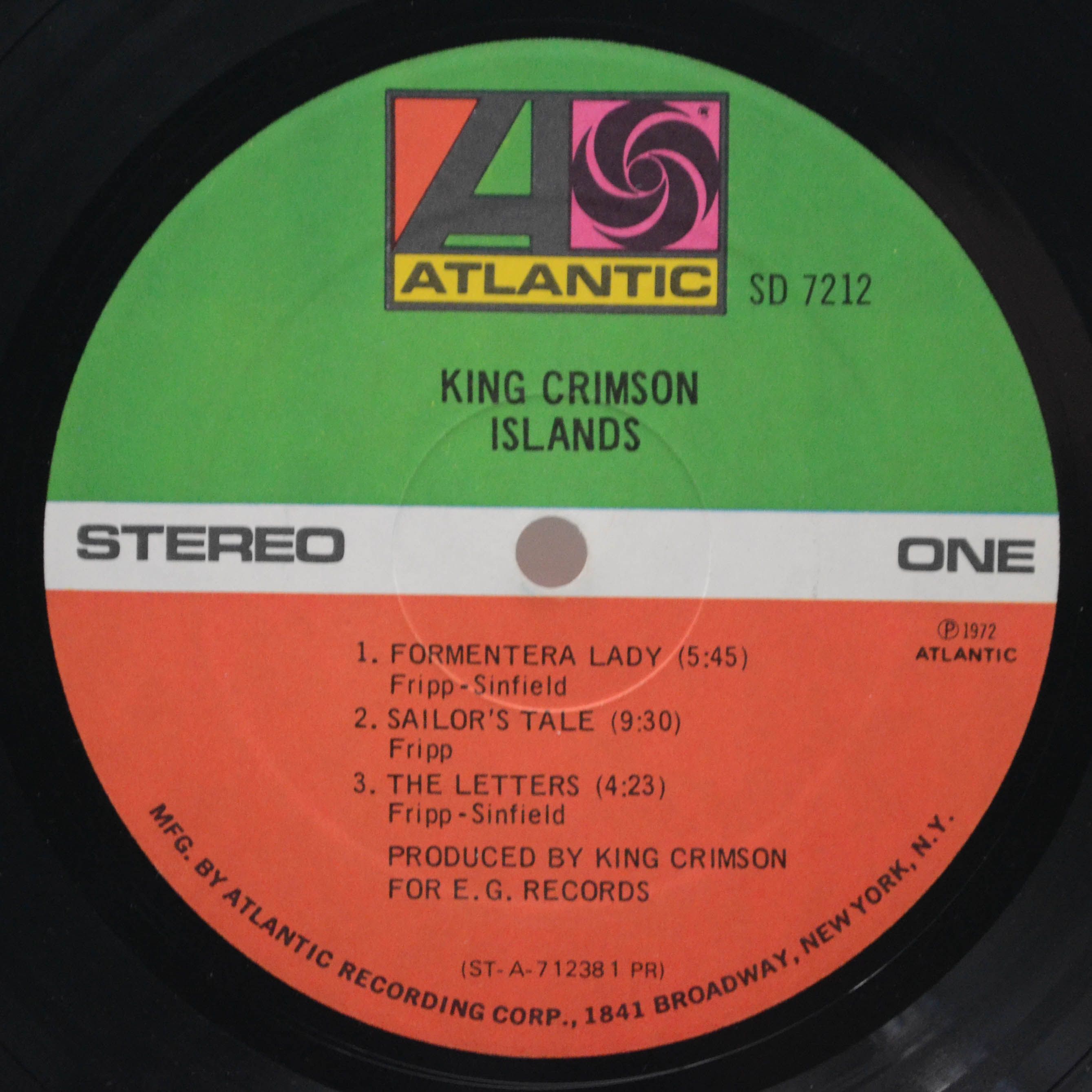 King Crimson — Islands (USA), 1972