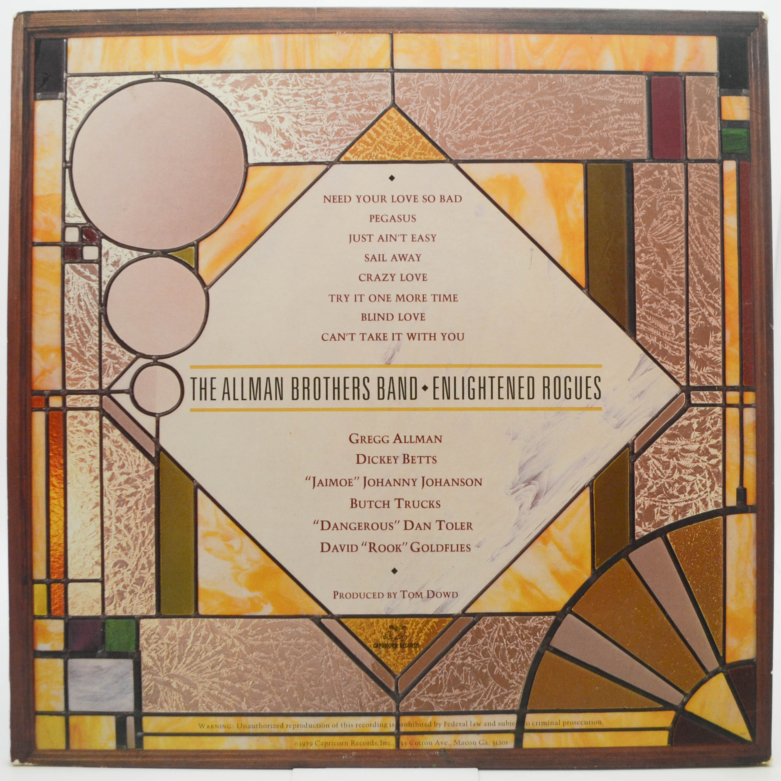 Allman Brothers Band — Enlightened Rogues (1-st, USA), 1979