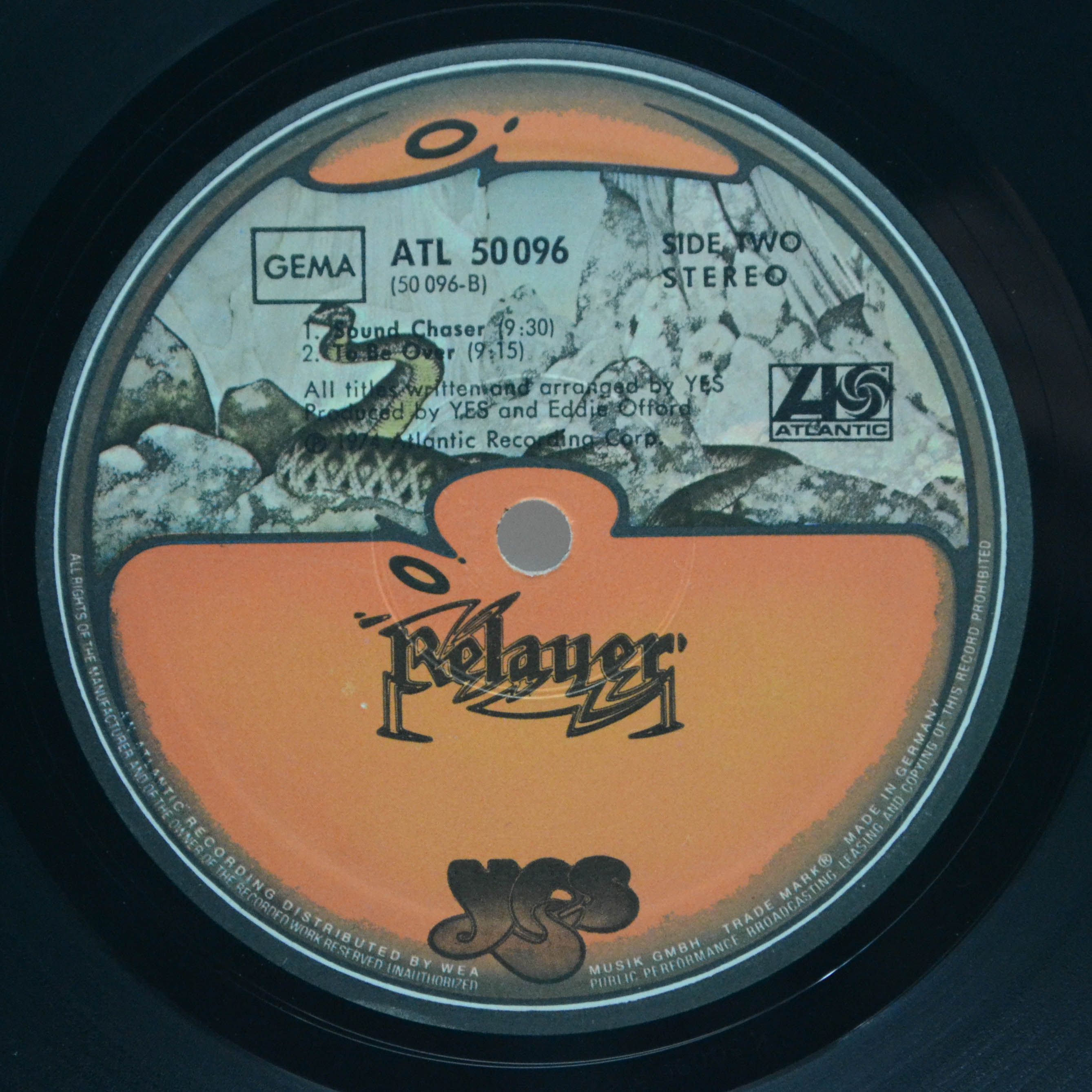 Виниловая пластинка Yes — Relayer, 1974