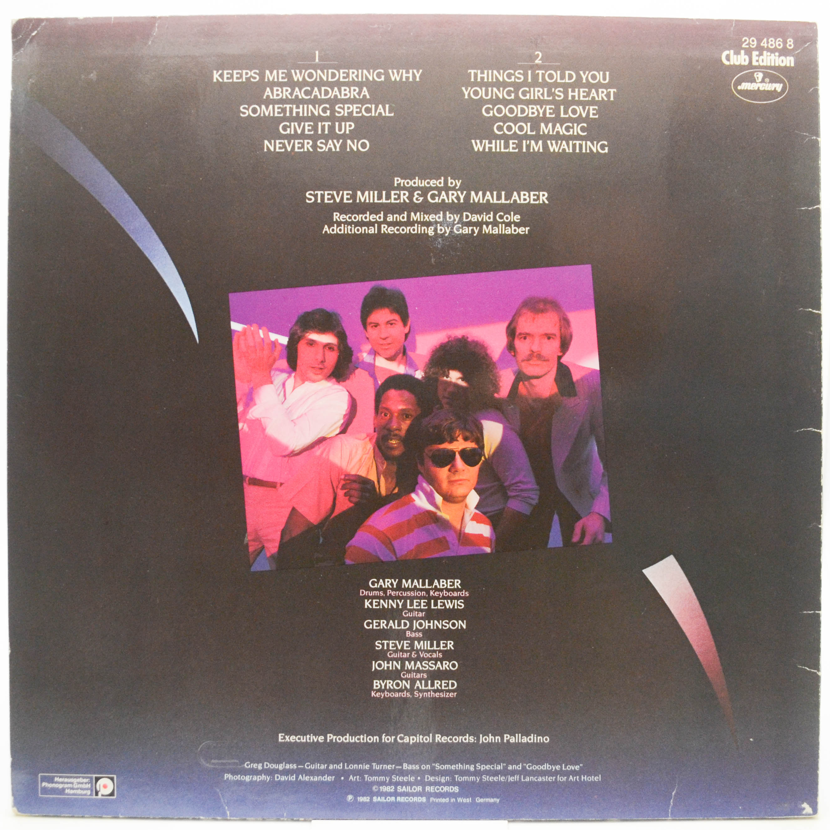 Виниловая пластинка Steve Miller Band — Abracadabra, 1982
