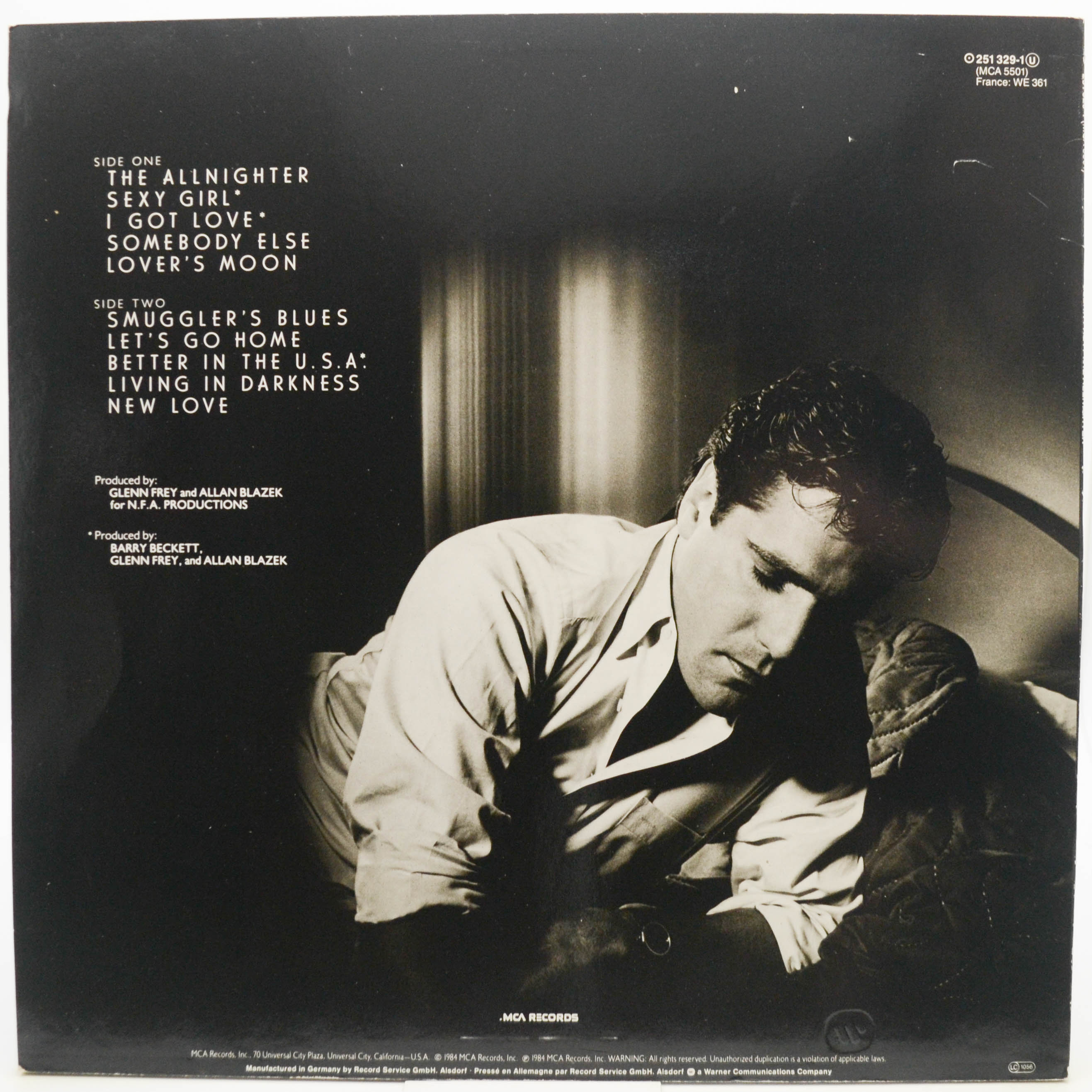 Glenn Frey — The Allnighter, 1984