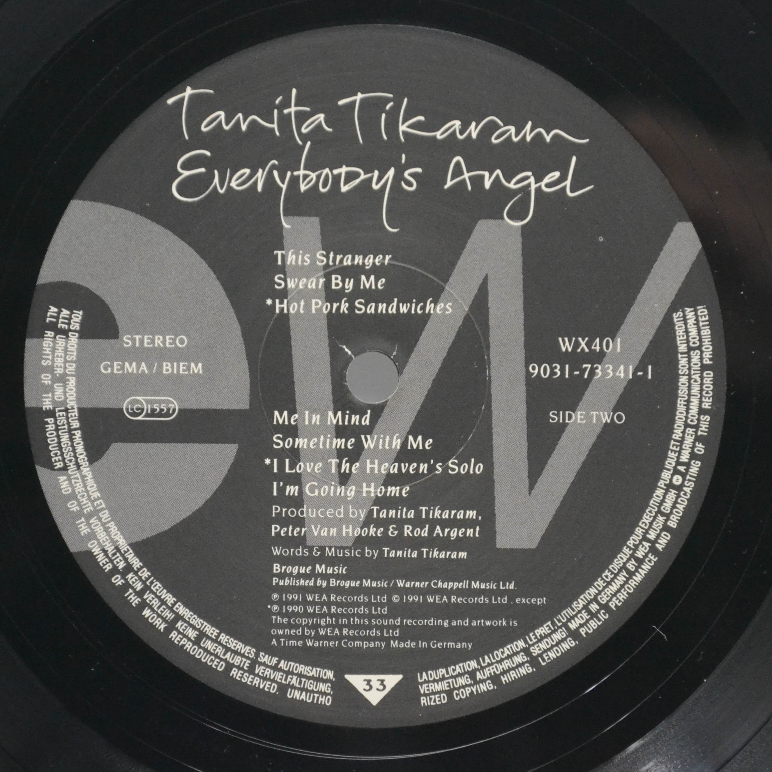 Tanita Tikaram — Everybody's Angel, 1991