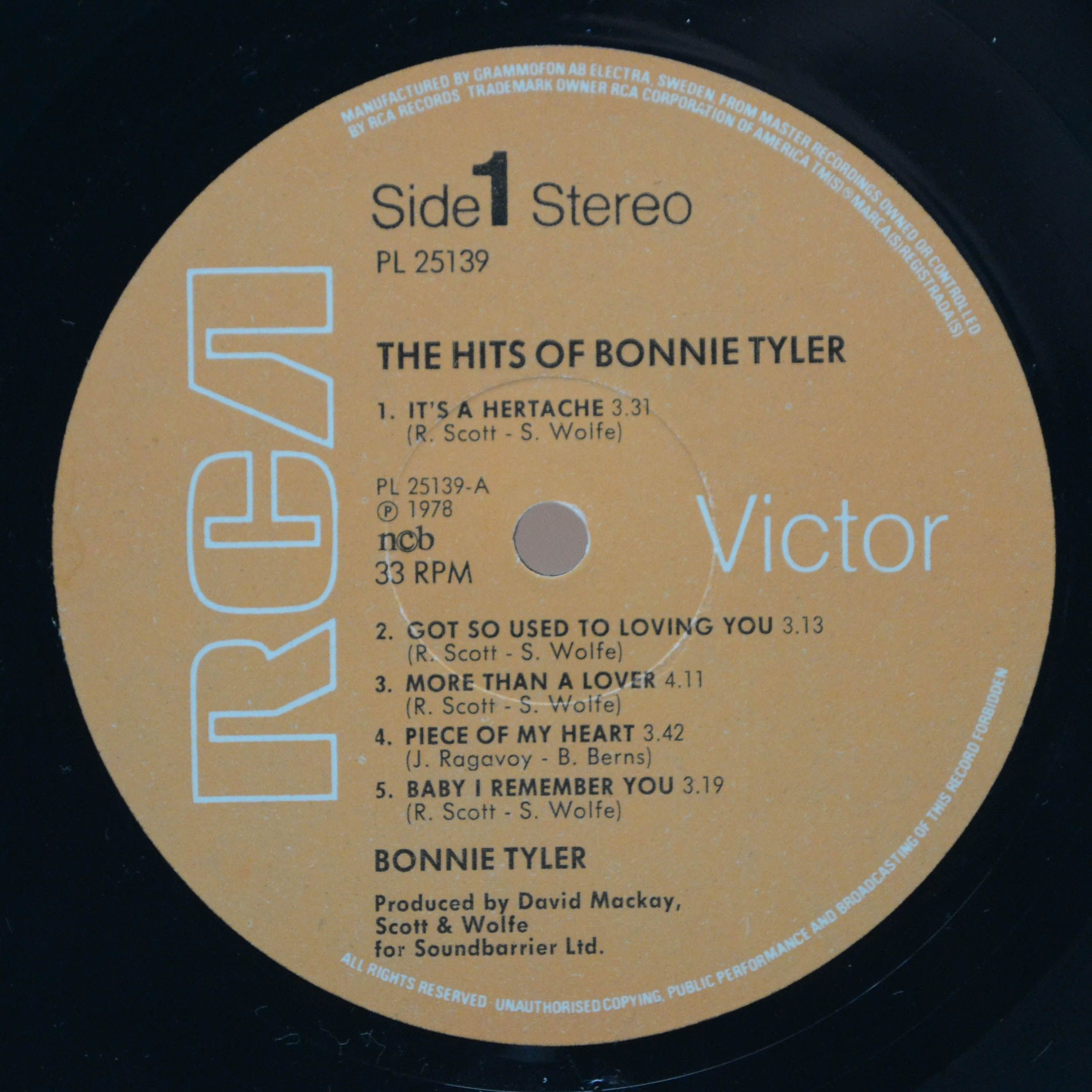Виниловая пластинка Bonnie Tyler — The Hits Of Bonnie Tyler, 1978