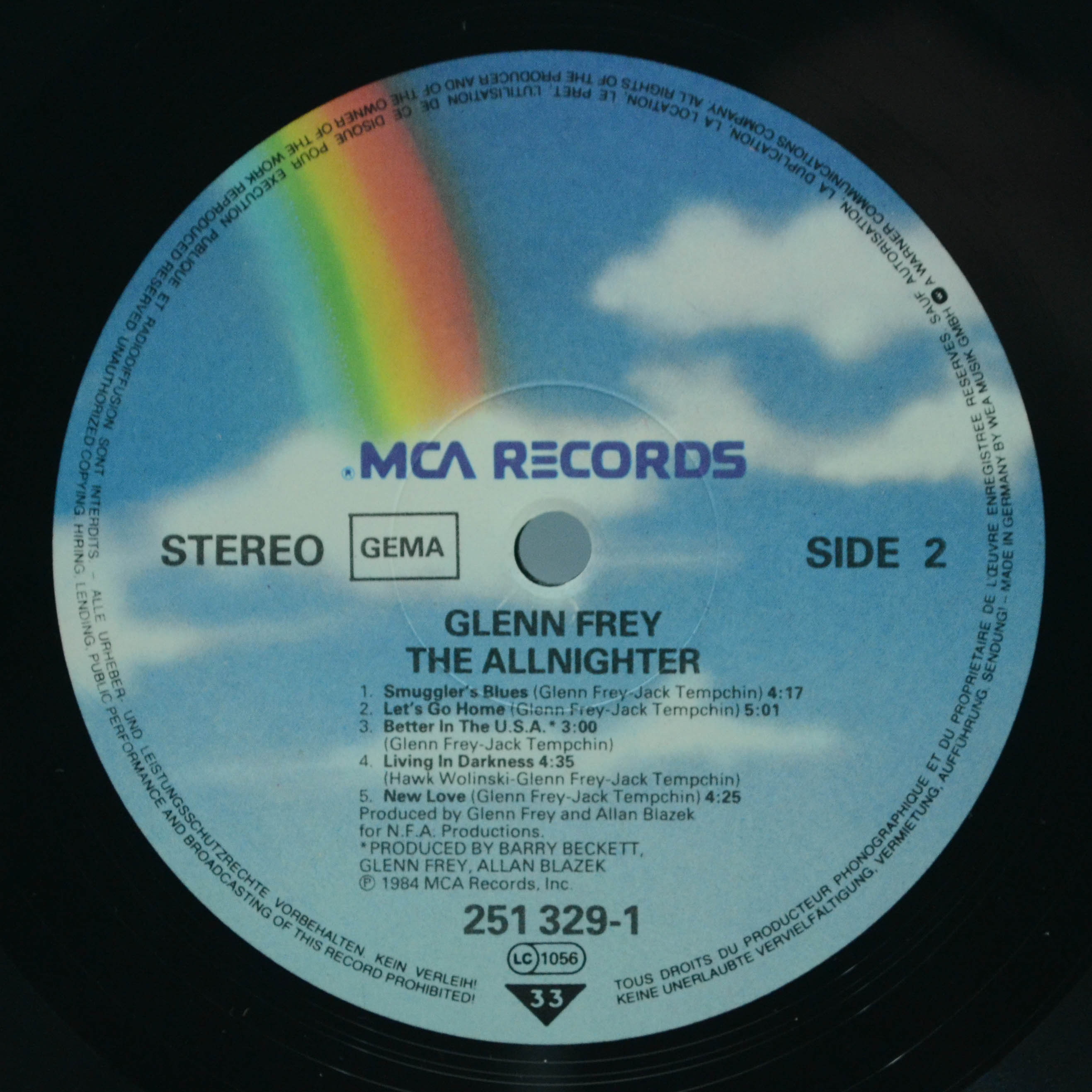 Glenn Frey — The Allnighter, 1984