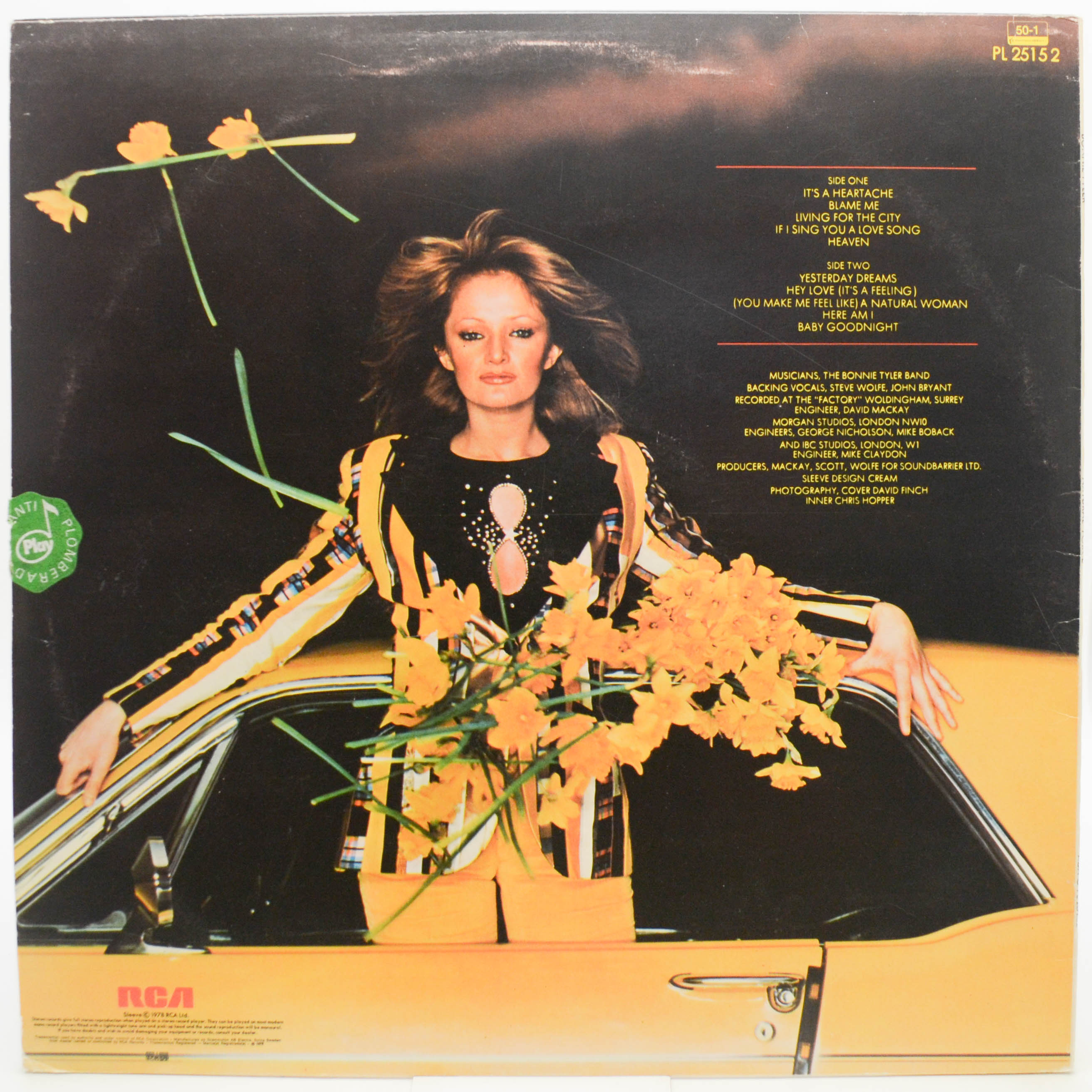 Виниловая пластинка Bonnie Tyler — Natural Force, 1978