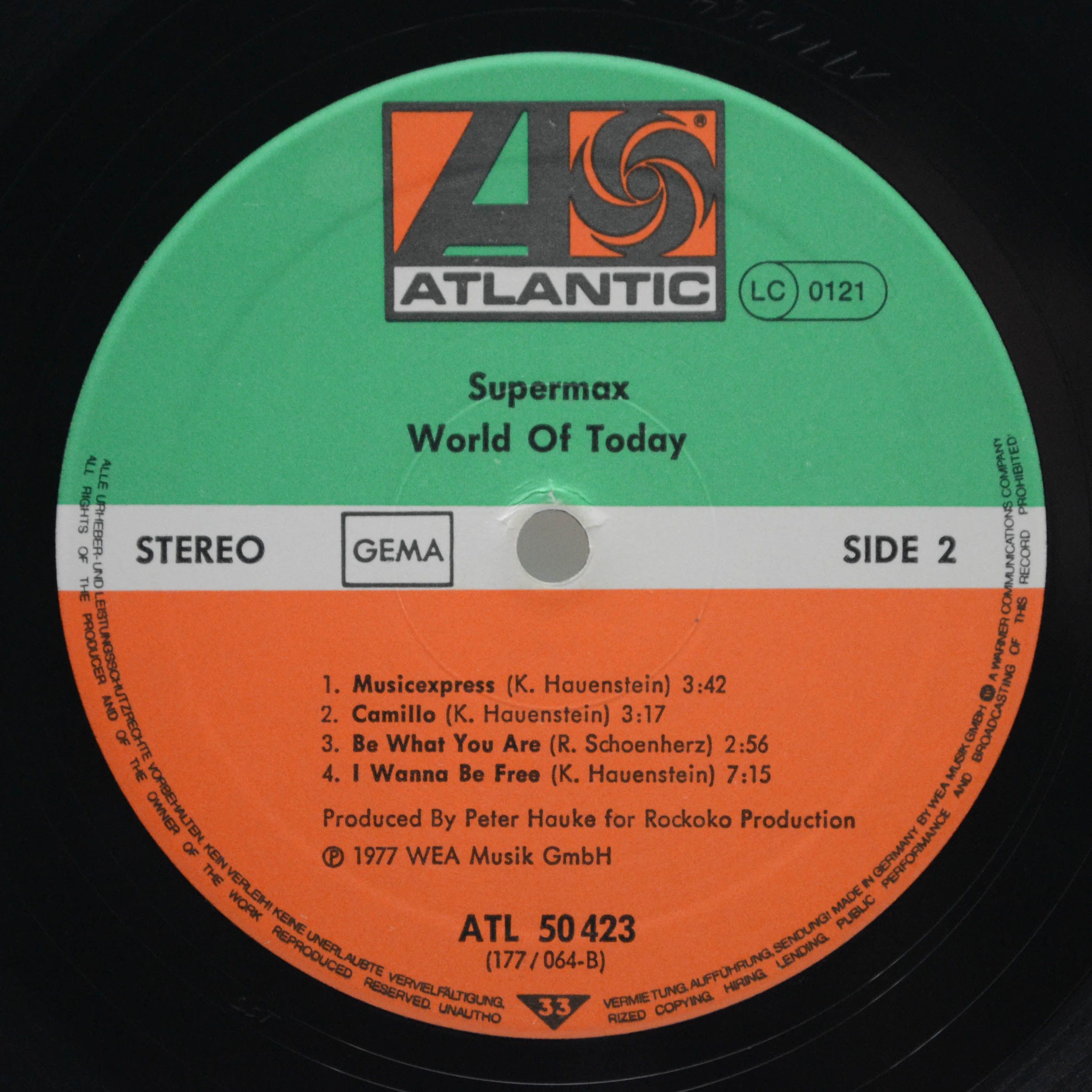 Supermax — World Of Today, 1977