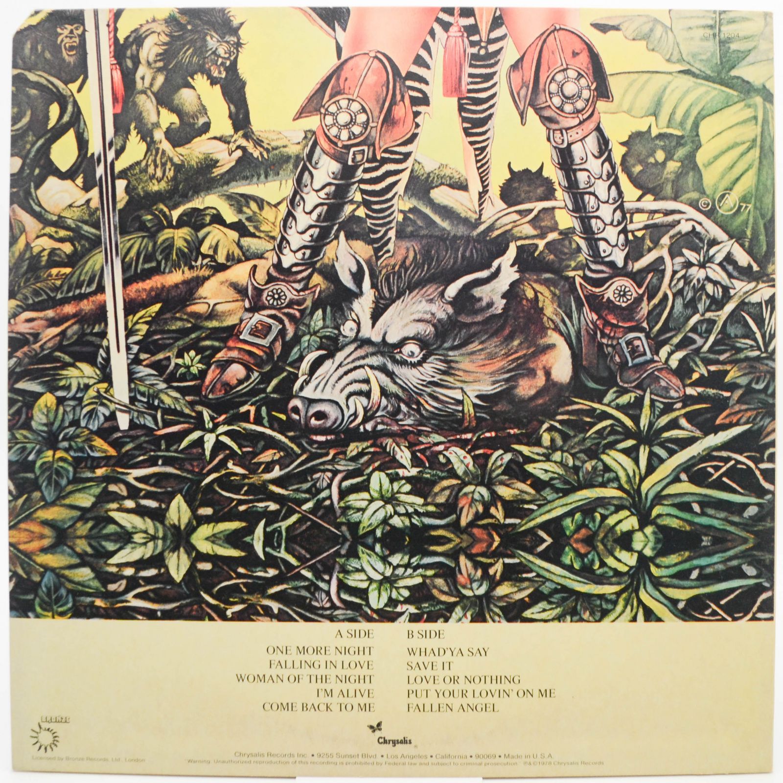 Uriah Heep — Fallen Angel (USA), 1978