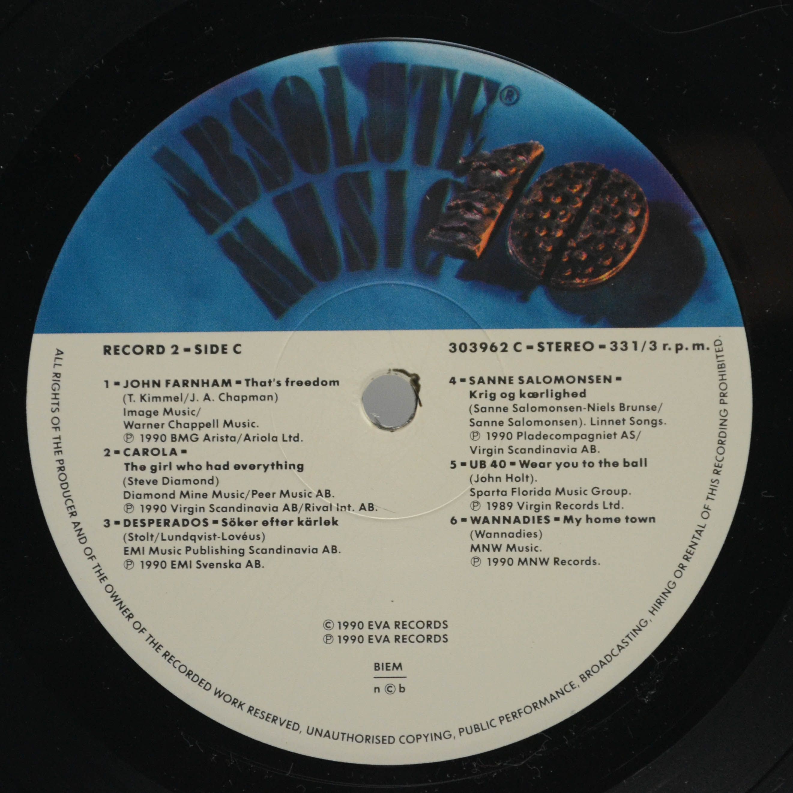 Various — Absolute Music 10 (2LP), 1990