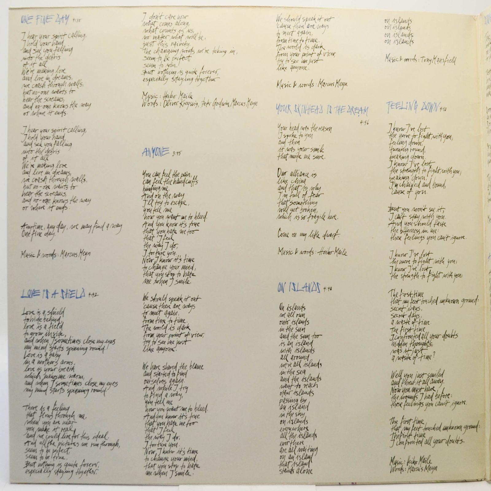 Camouflage — Methods Of Silence, 1989