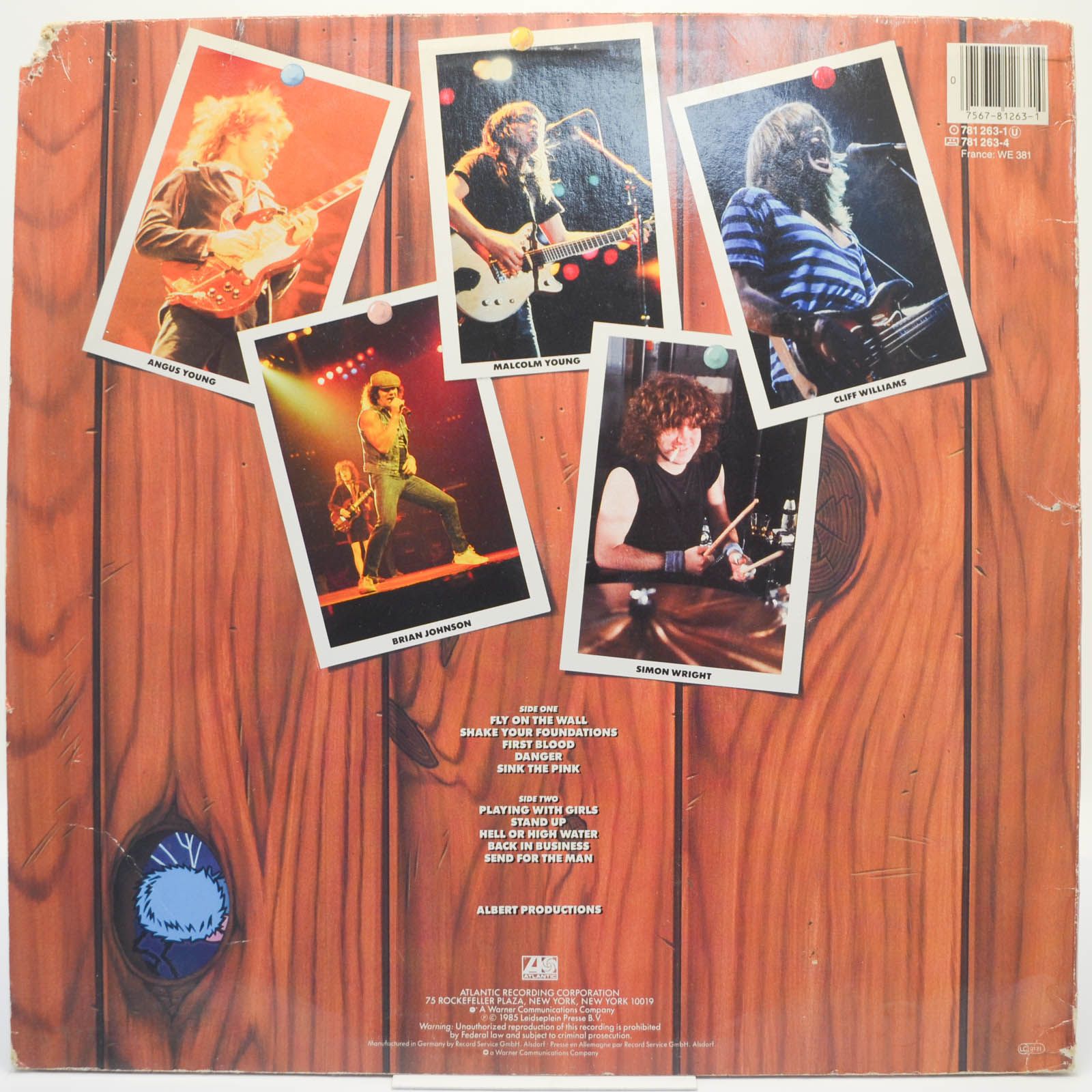 Виниловая пластинка AC/DC — Fly On The Wall, 1985
