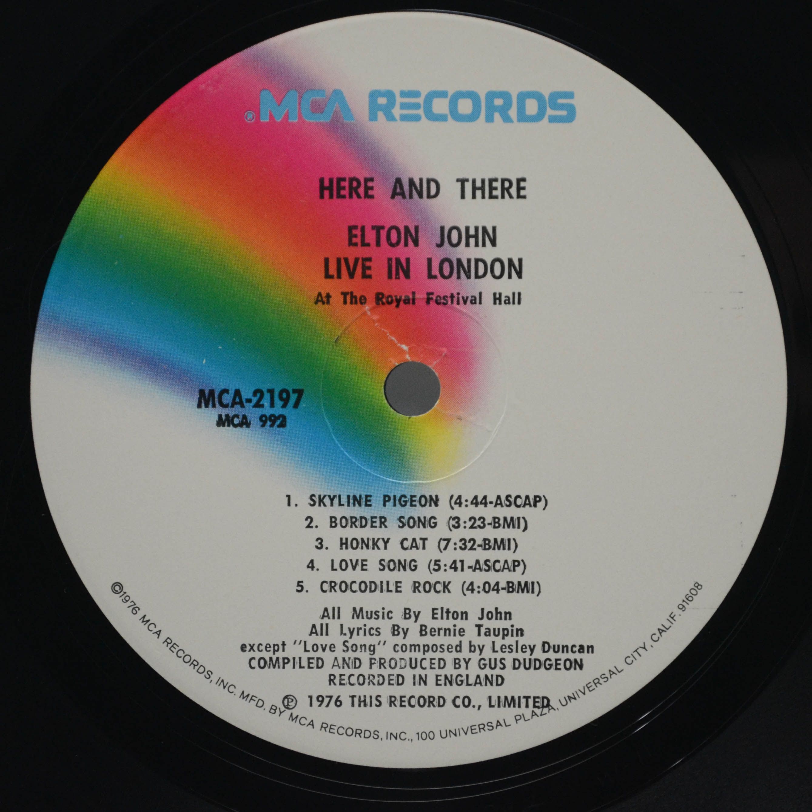 Elton John — Here And There (USA), 1976