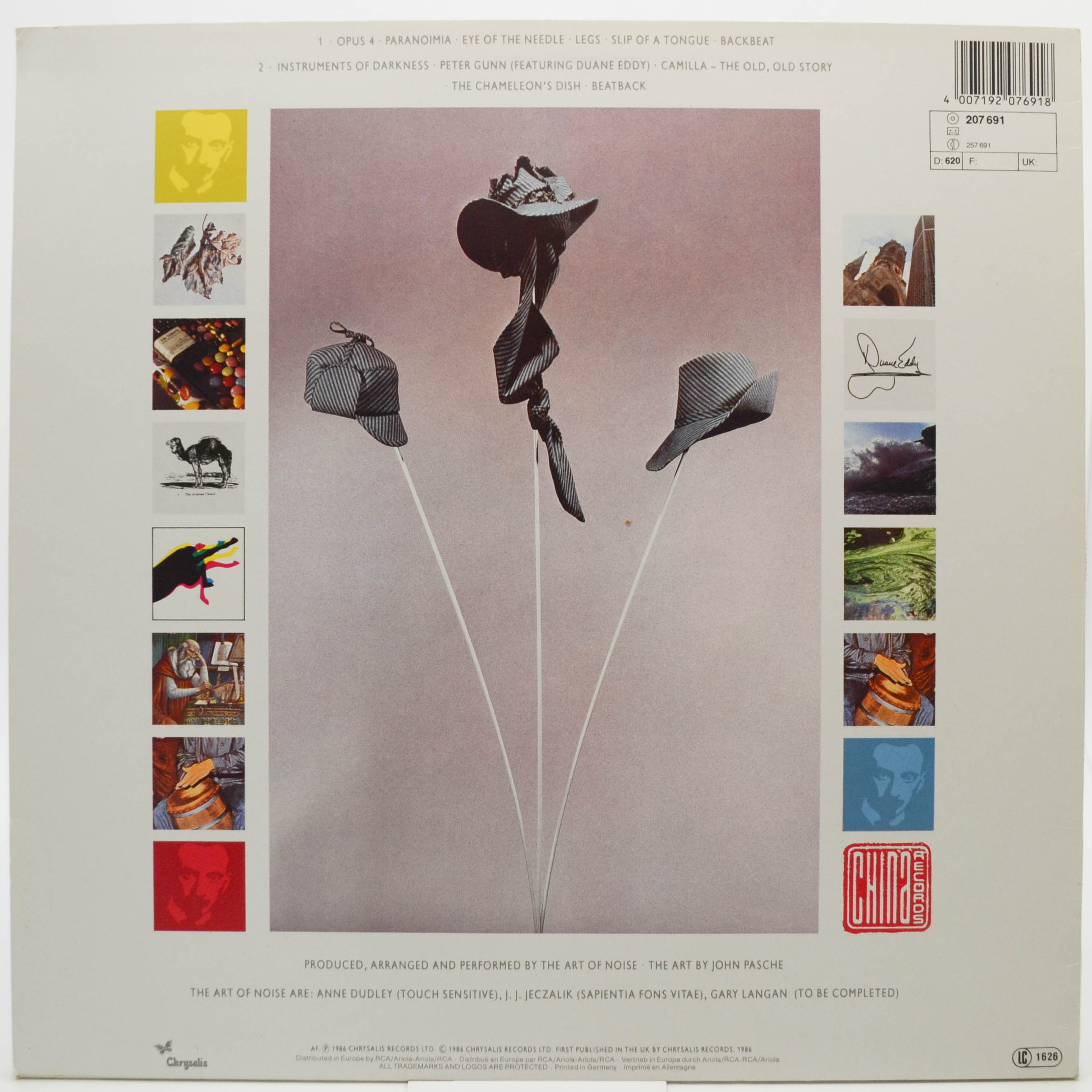 Виниловая пластинка Art Of Noise — In Visible Silence, 1986