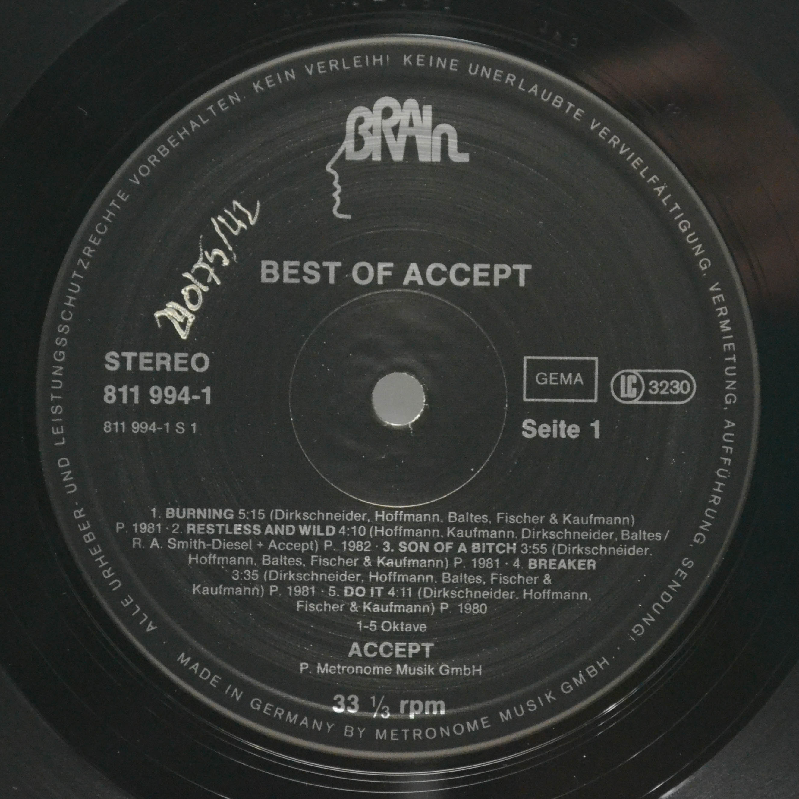Accept — Best Of Accept, 1983
