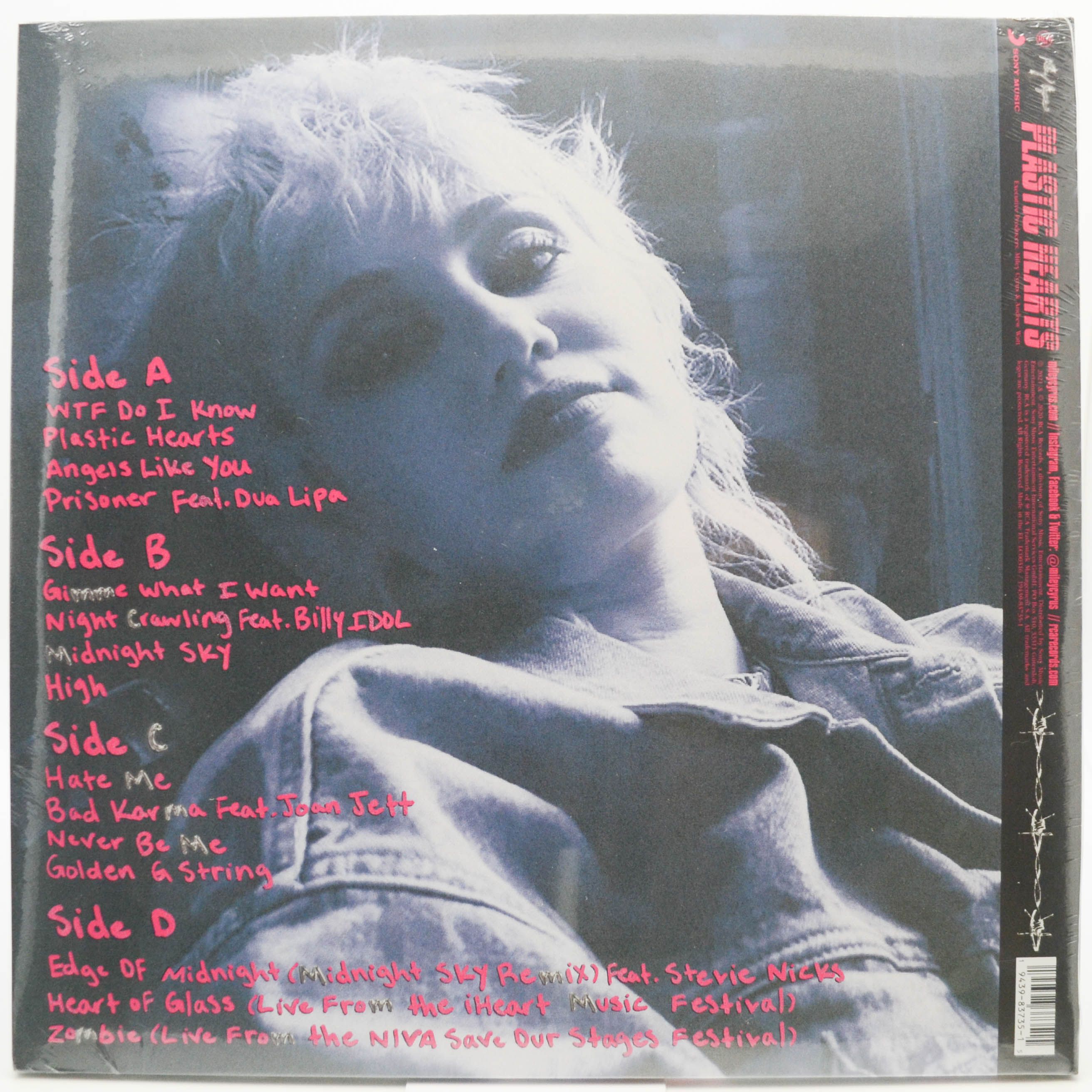 Виниловая пластинка Miley Cyrus — Plastic Hearts (2LP), 1976