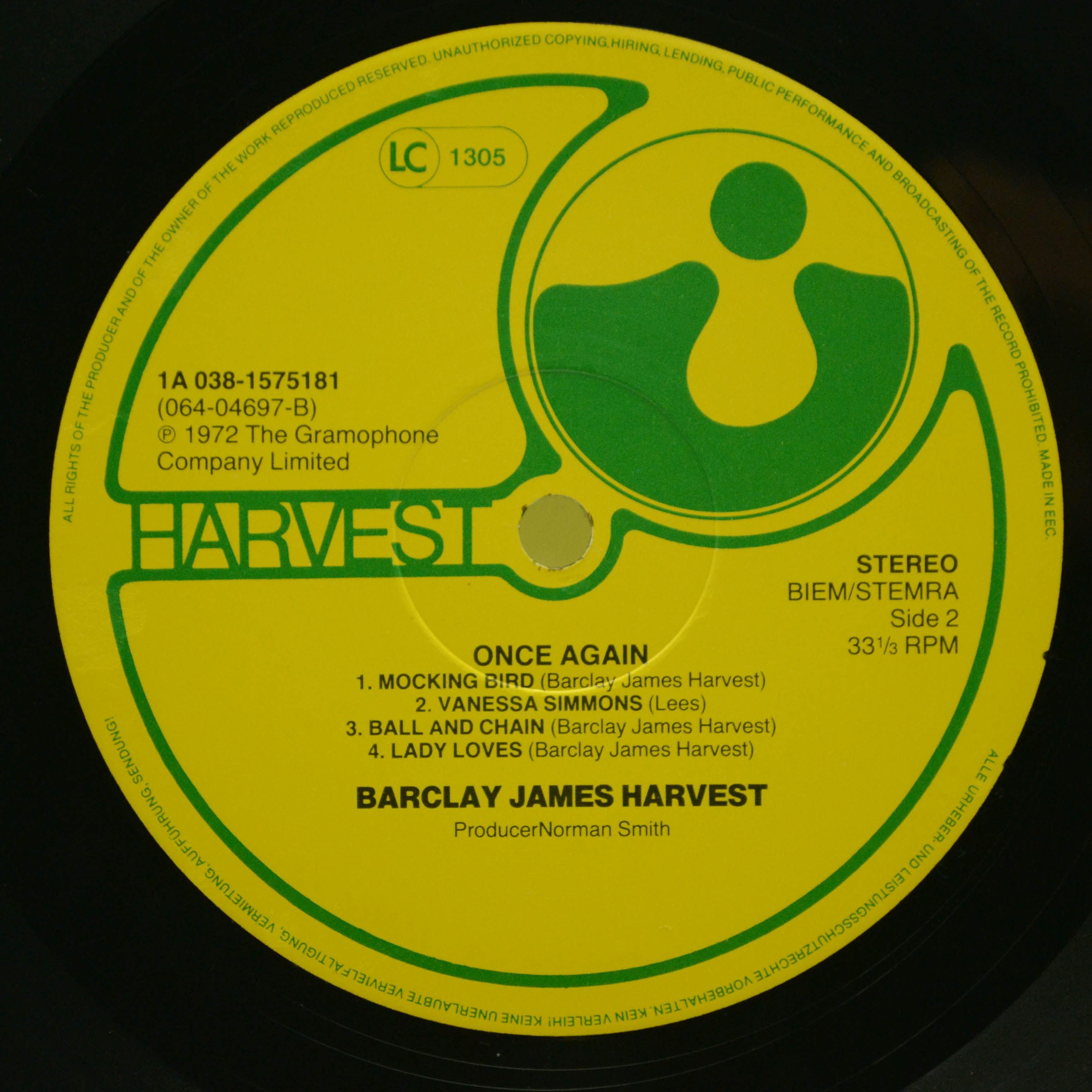 Виниловая пластинка Barclay James Harvest — Once Again, 1971