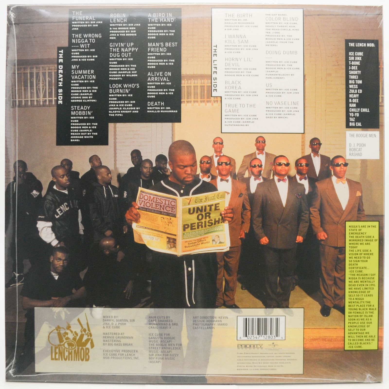 Виниловая пластинка Ice Cube — Death Certificate, 1991