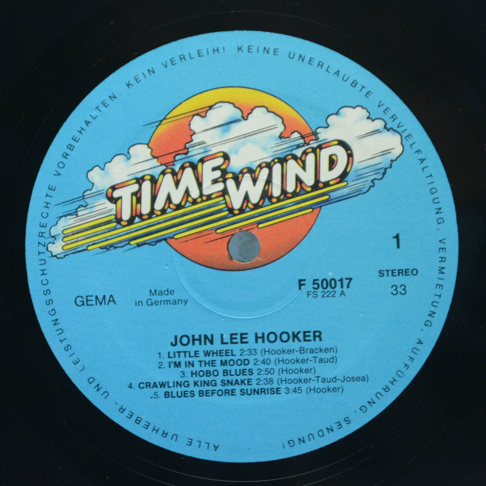 Виниловая пластинка John Lee Hooker — Little Wheel, 1976
