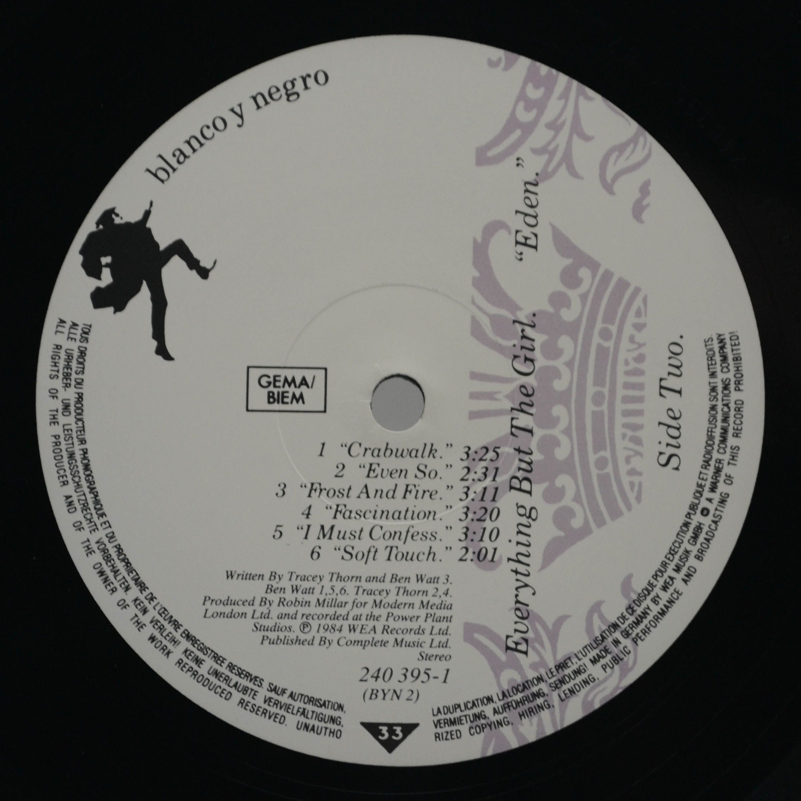 Виниловая пластинка Everything But The Girl — Eden, 1984