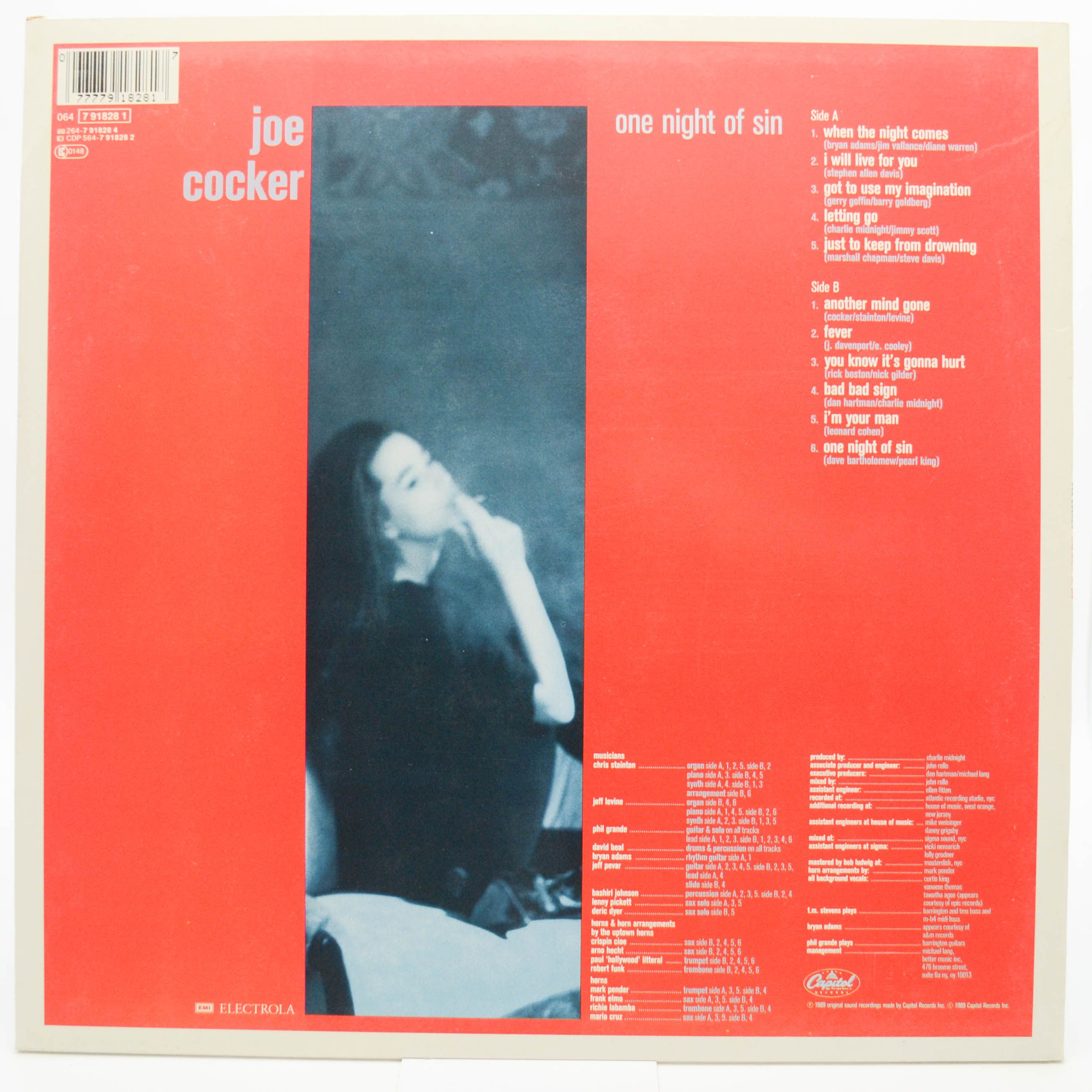 Joe Cocker — One Night Of Sin, 1989
