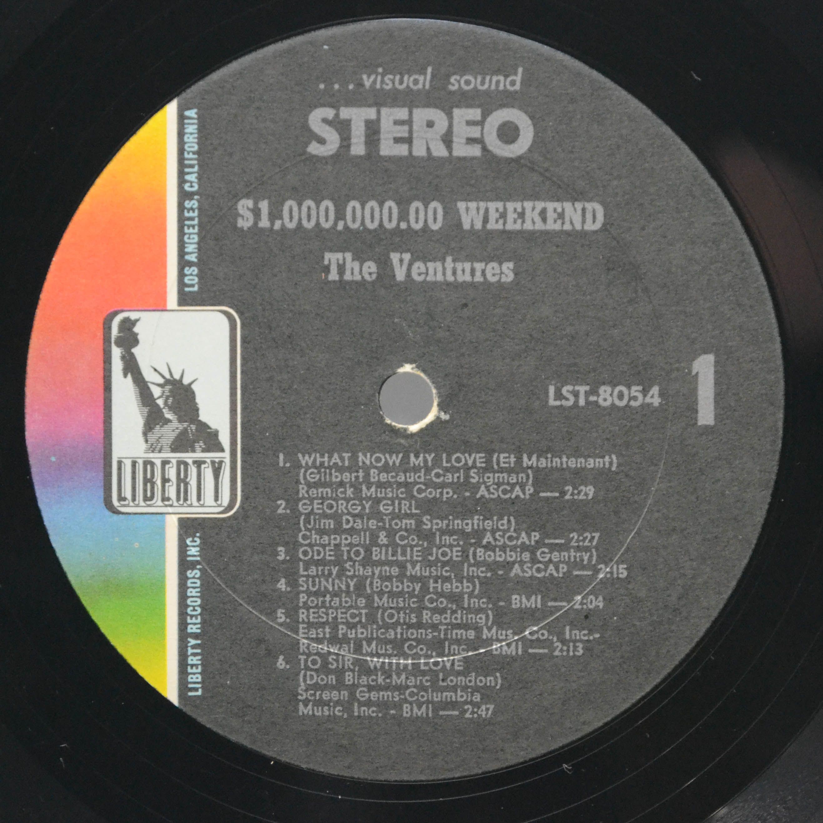 Виниловая пластинка Ventures — $1,000,000.00 Weekend (USA), 1967