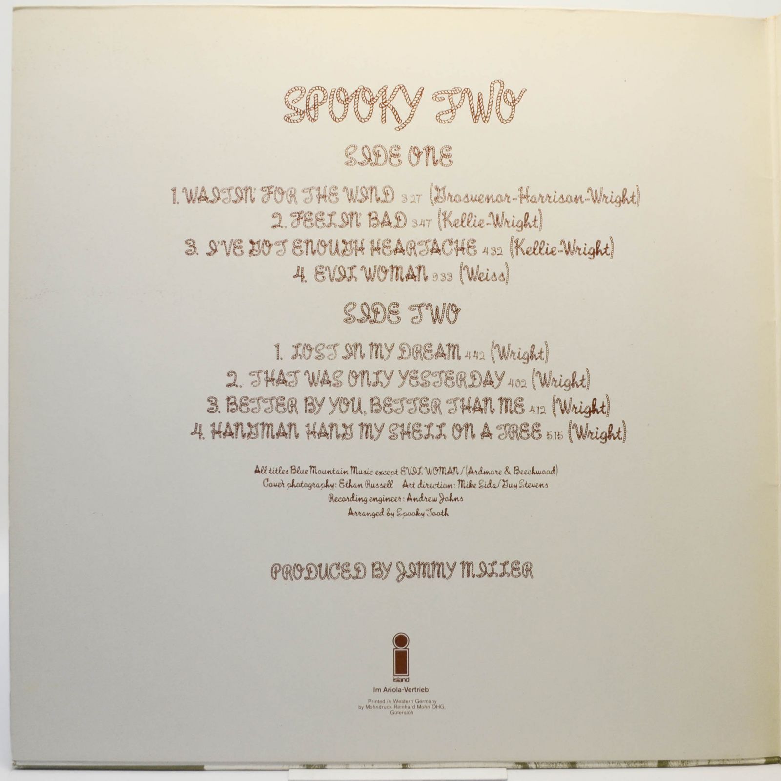 Виниловая пластинка Spooky Tooth — Spooky Two, 1969