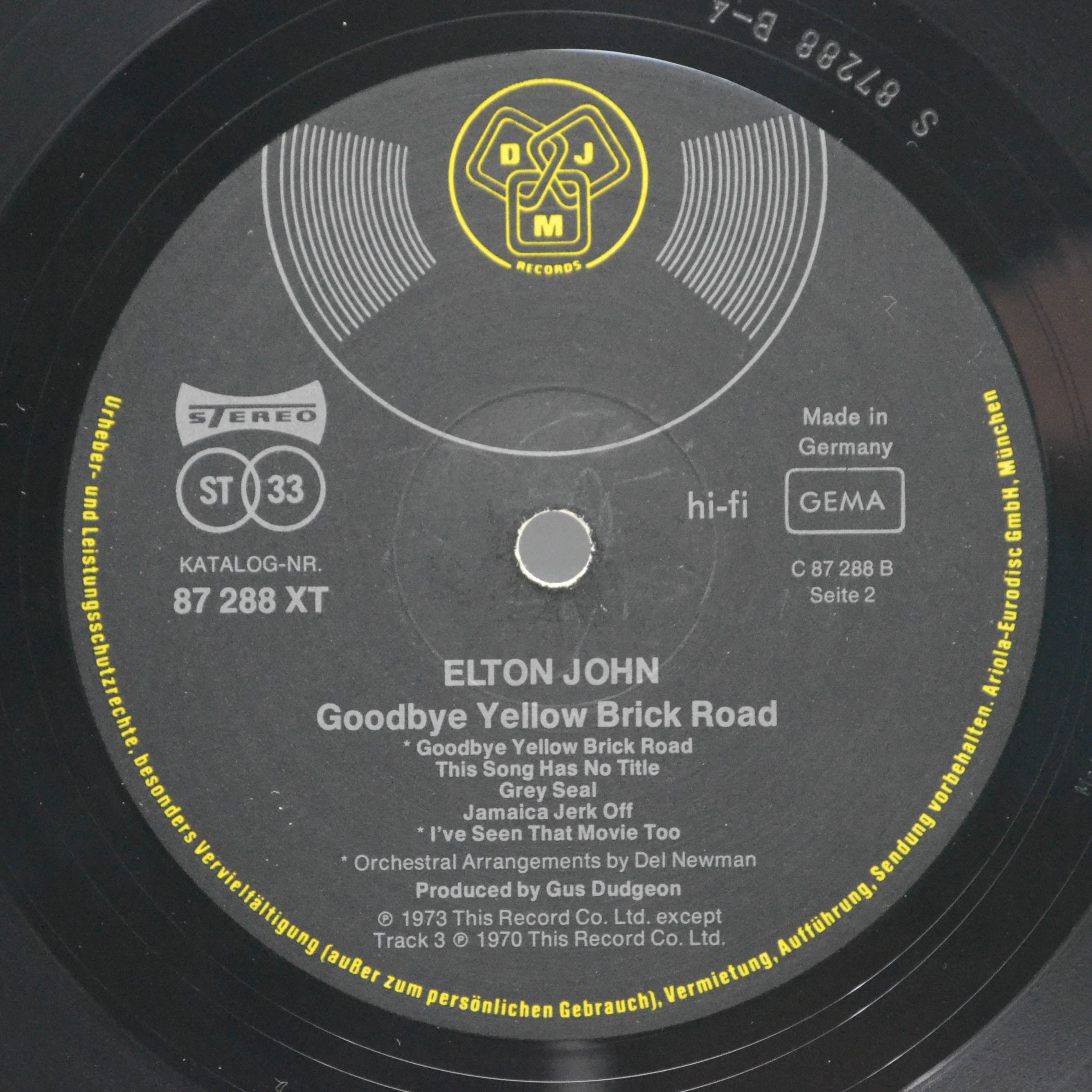 Elton John — Goodbye Yellow Brick Road (2LP), 1973